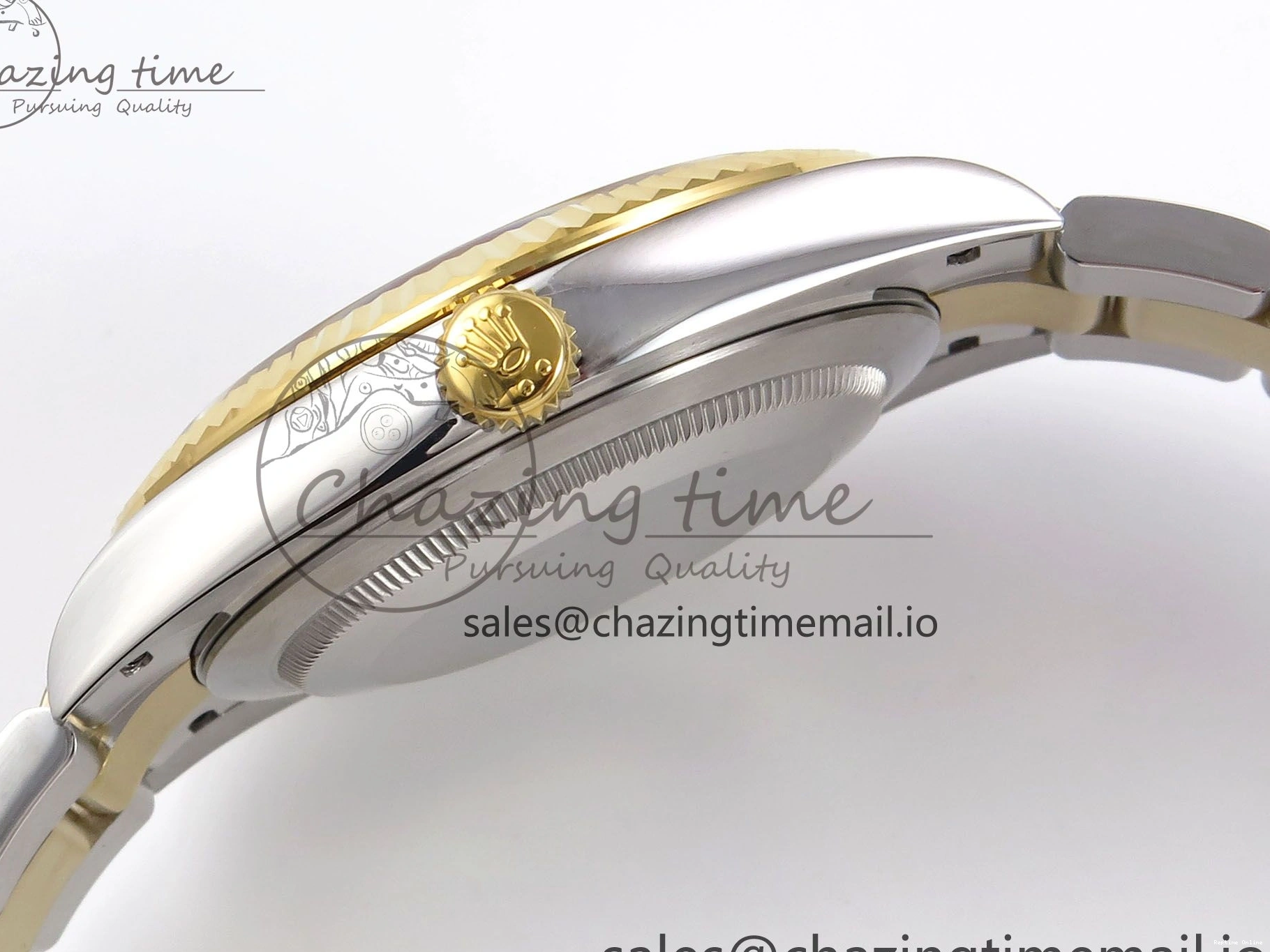 0506 DateJust 41 126333 EWEF Best Edition YG Stick Dial on SS YG Oyster Bracelet A Durable 971